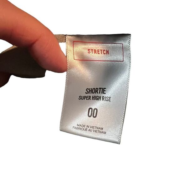 NWT! Dark wash super high rise shortie.‎ - Picture 5 of 9